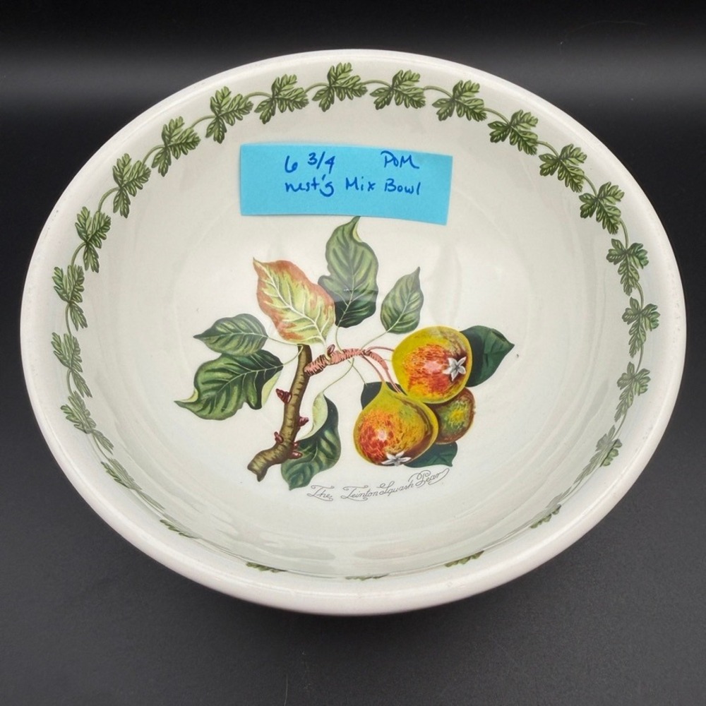 Vtg Portmeirion Pomona Fruit Small Mixing Serving Bowl 6 3/4" Teinton Pear